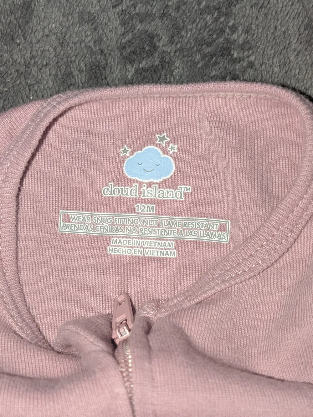 cloud island Pink & Floral Footed One-Piece Sleepers